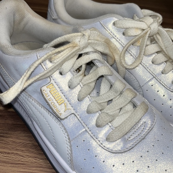 Puma white shimmery sneakers. - Picture 10 of 14